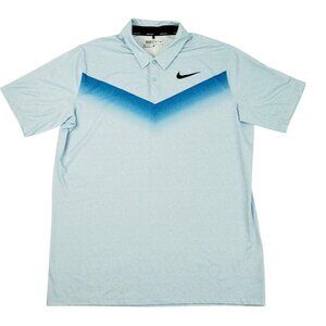 Nike Shirt Men Large Polo Golf Standard Fit Dri Fit Short Sleeve Stretch NWOT